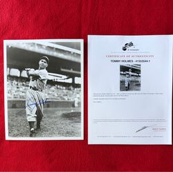 Original baseball player autographed