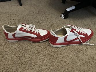 superdry vegan basket low top trainers red and white. Size Us Men’s 10.5