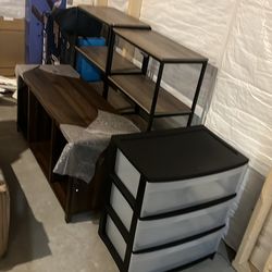Three shelves