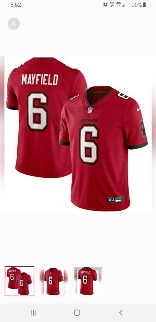 New! Men's Tampa Bay Buccaneers Baker Mayfield Red Vapor Limited Jersey XL