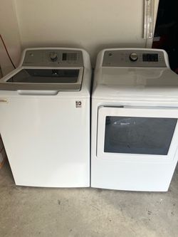 GE washer and electric dryer set