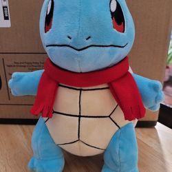 Pokemon Red Holiday Scarf Squirtle Plush by Jazwares - Limited Edition (SEE OTHER POSTS)