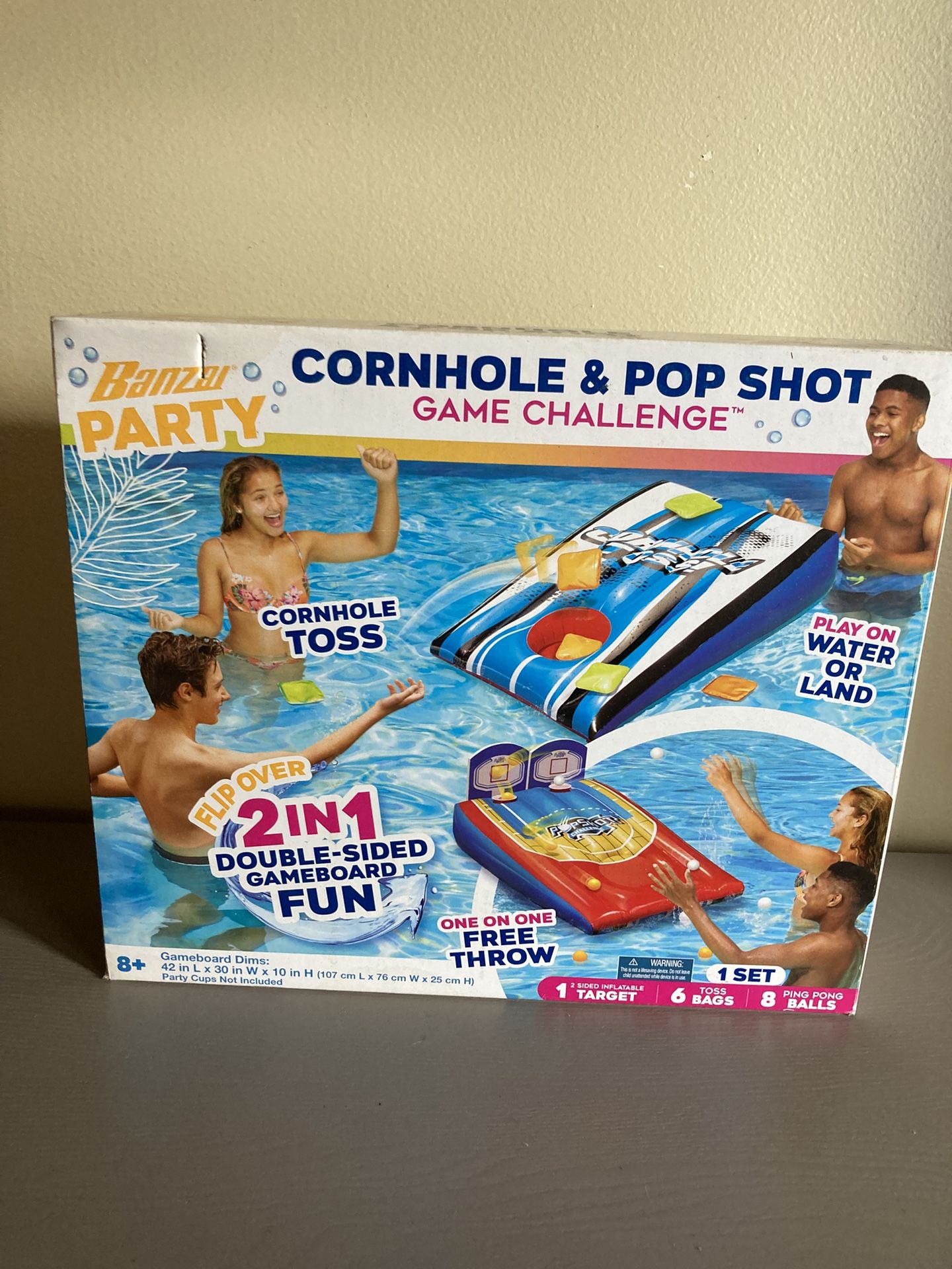 Two In One Corn-holed/ Pop Shot Challenge