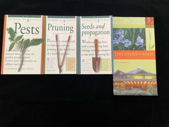4 Gardening books: Smith & Hawken, Seeds, Pests, Pruning