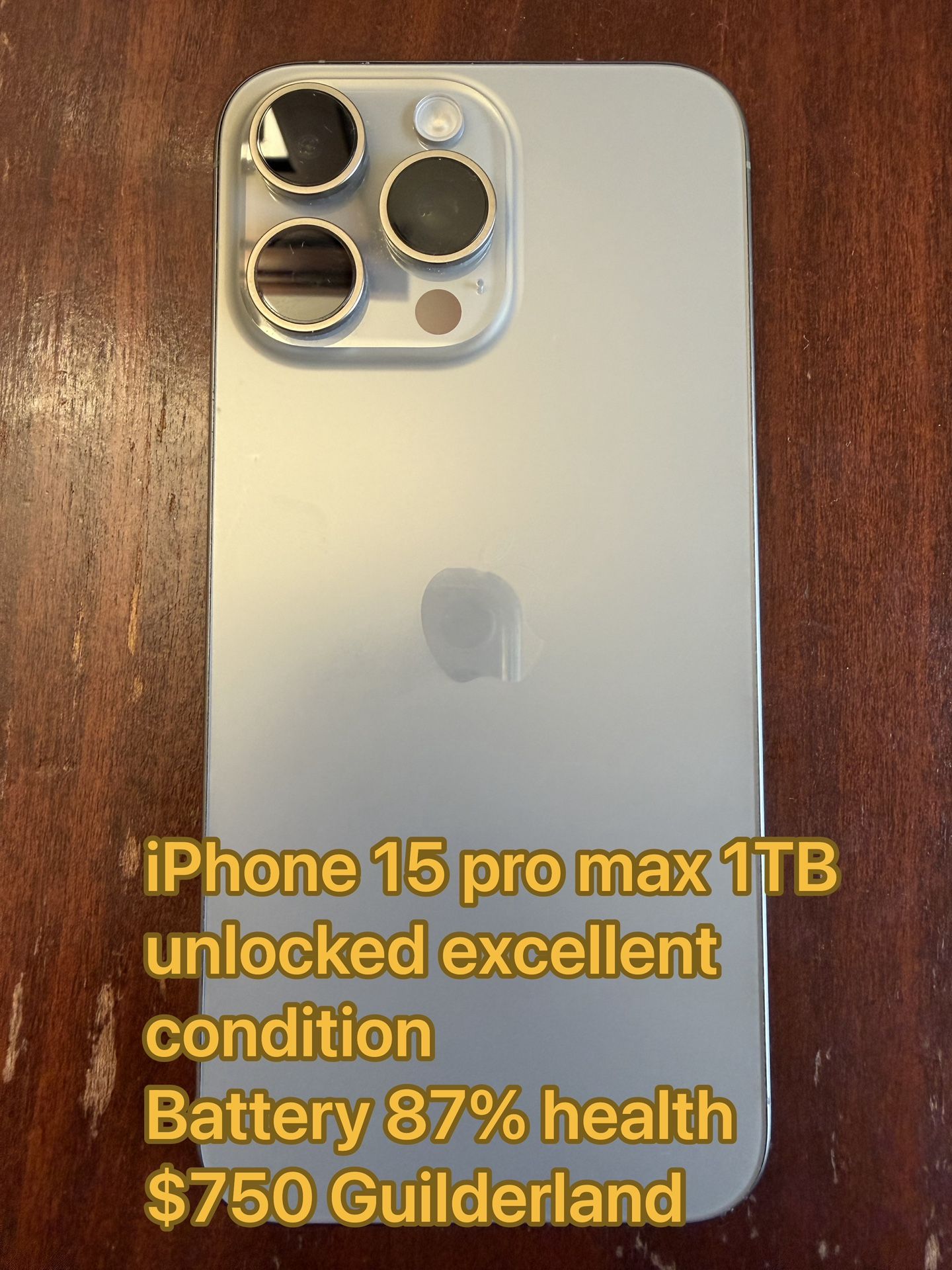 iPhone 15 Pro Max 1 TB titanium Unlocked