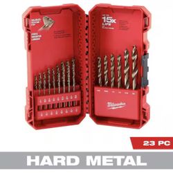 Milwaukee Cobalt Red Helix Twist Drill Bit Set for Drill Drivers (23-Piece