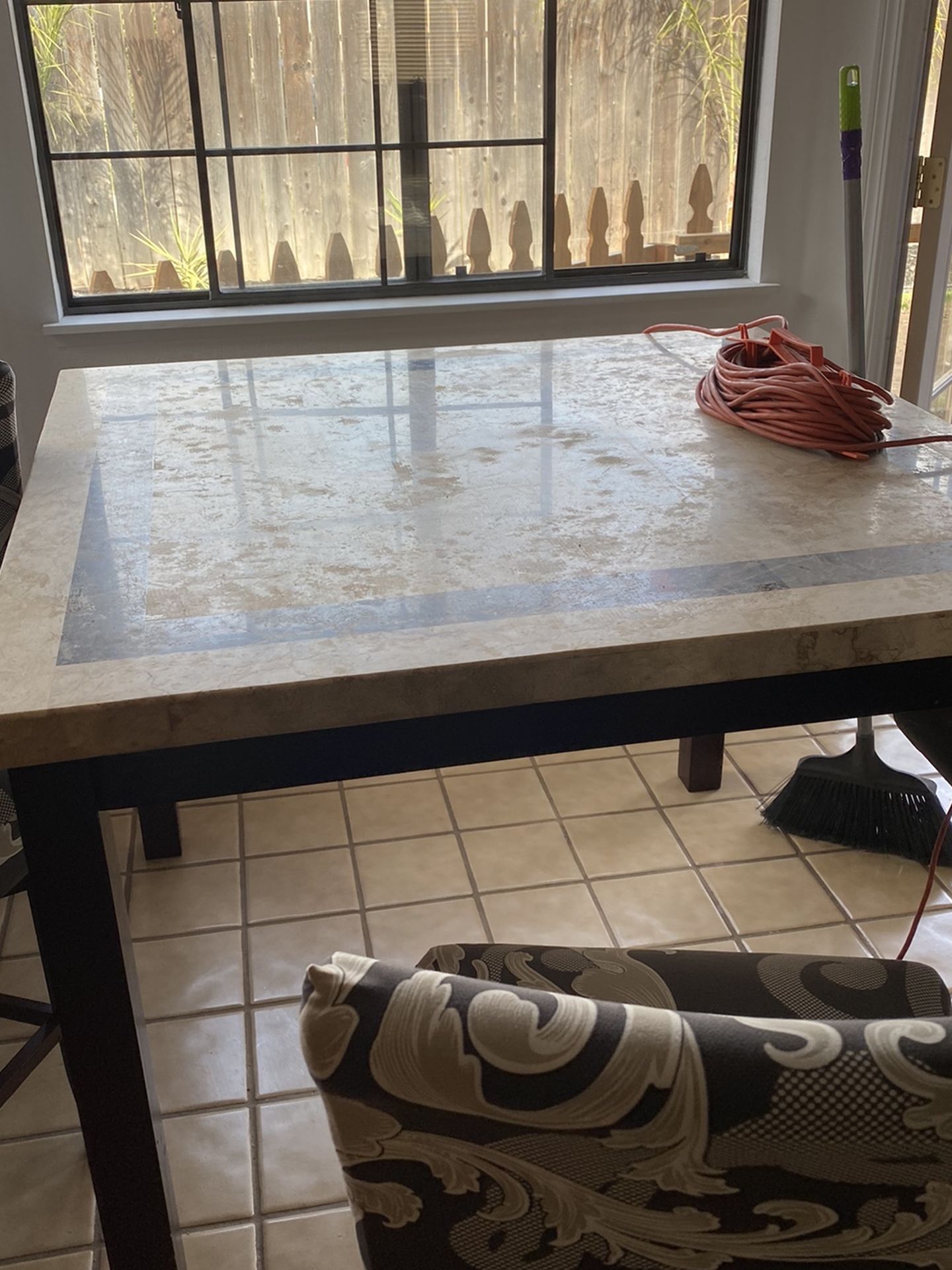 Marble Table With 6 Chairs