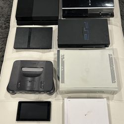 Lot of Assorted Consoles: NINTENDO SWITCH Wii N64 PS4 PS3 PS2 XBOX- Parts/Repair