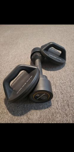 Push up stands and Golds gym shockwave
