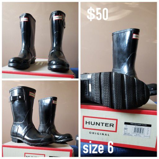 Hunter Rain Boots, Size 6