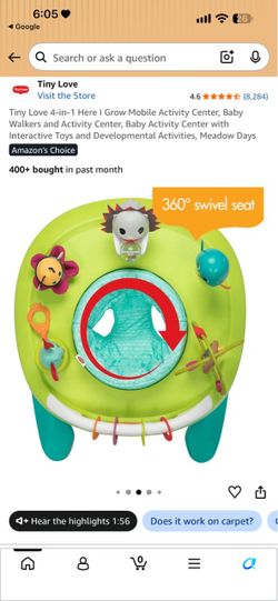 Tiny Love 4-in-1 Here I Grow Activity Center