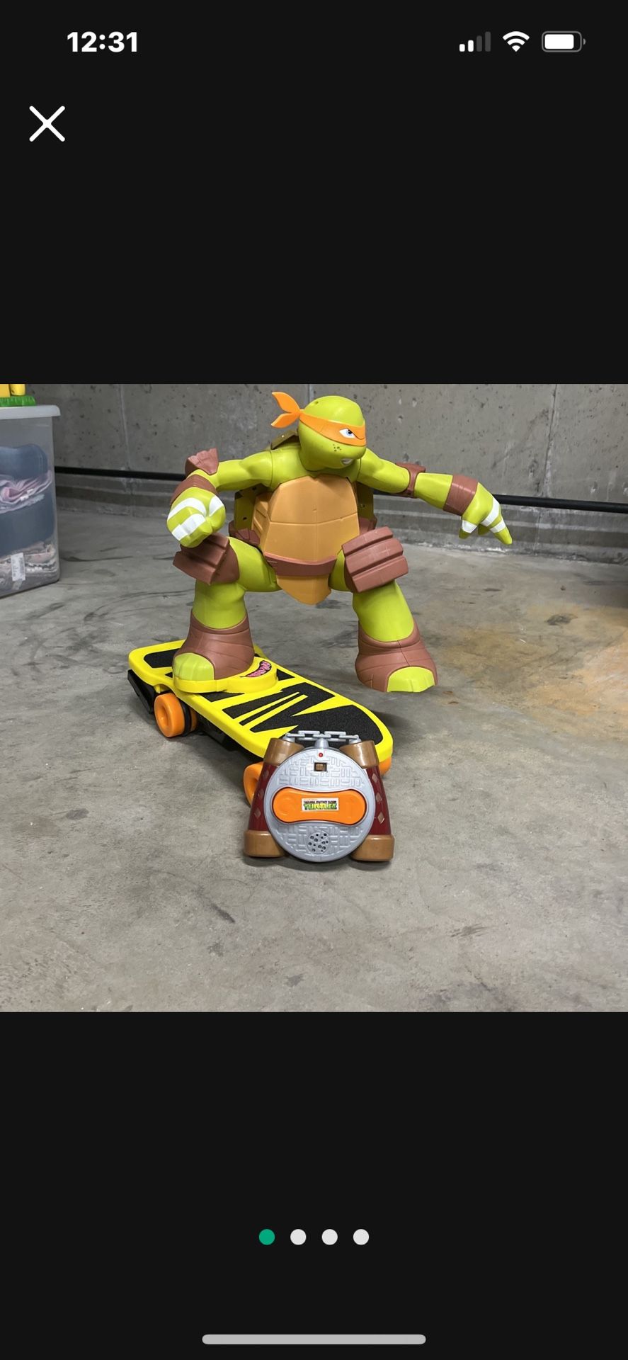 Teenage Mutant Ninja Turtle Talks Remote Control 15 Inches Tall 15 Inches Long
