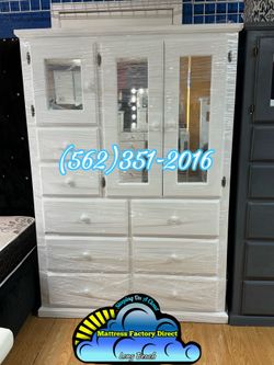 White XL pinewood closet ropero armoire Nuevo new