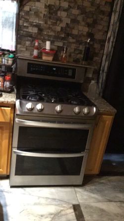 LG gas stove and fridge