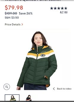 NFL Officially Licensed Women's Quilted Puffer Jacket