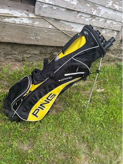 Black and Yellow Ping Golf Bag