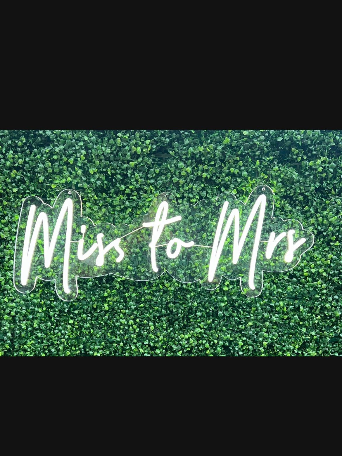 Miss To Mrs Neon Sign