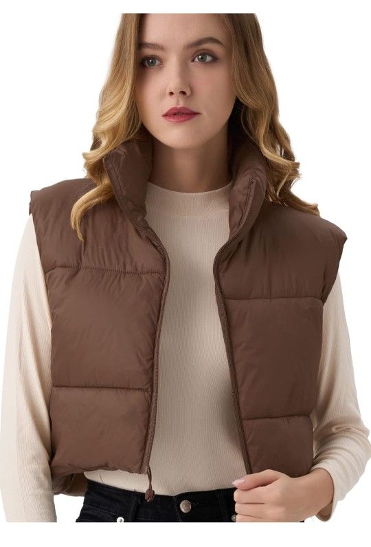 Women's Cropped Puffer Vest