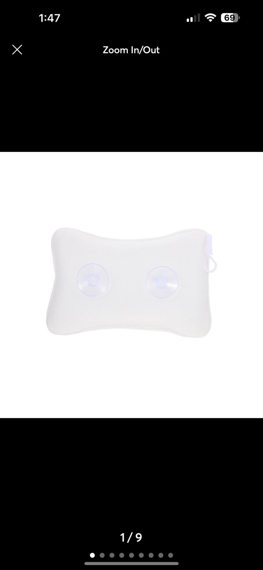 Cabilock Bath Tub Pillow 3D Mesh Bath Pillow Practical Sucker Bone Shape