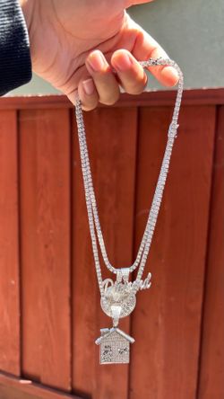 VVS Moissanite tennis chain 💎 | 925 Sterling Silver | Passes Diamond Tester | GRA Certified