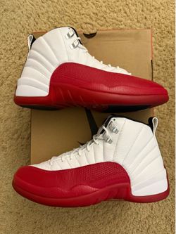Size 9 (Worn once, comes with original box) - 2023 Air Jordan 12 retro cherry