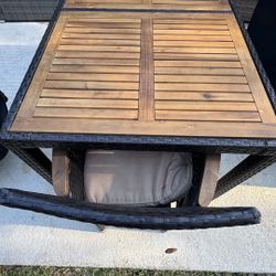 Outdoor Dinner Table 6 People