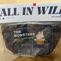 Labubu x THE MONSTERS Denim Messenger Bag #denimbag