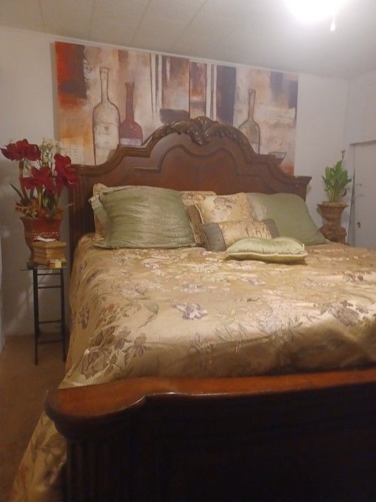 California King Set,including  New Matress, The All Beding Set 