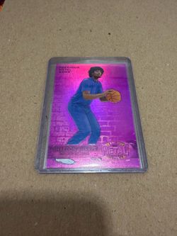 Shaedon Sharpe 2022 Metal Universe Precious Metal Gems Card