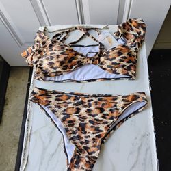 Pretty Garden Animal Print Bikini