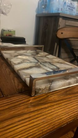 Agate Table Top Base Decorative 10”x16” Multi-purpose