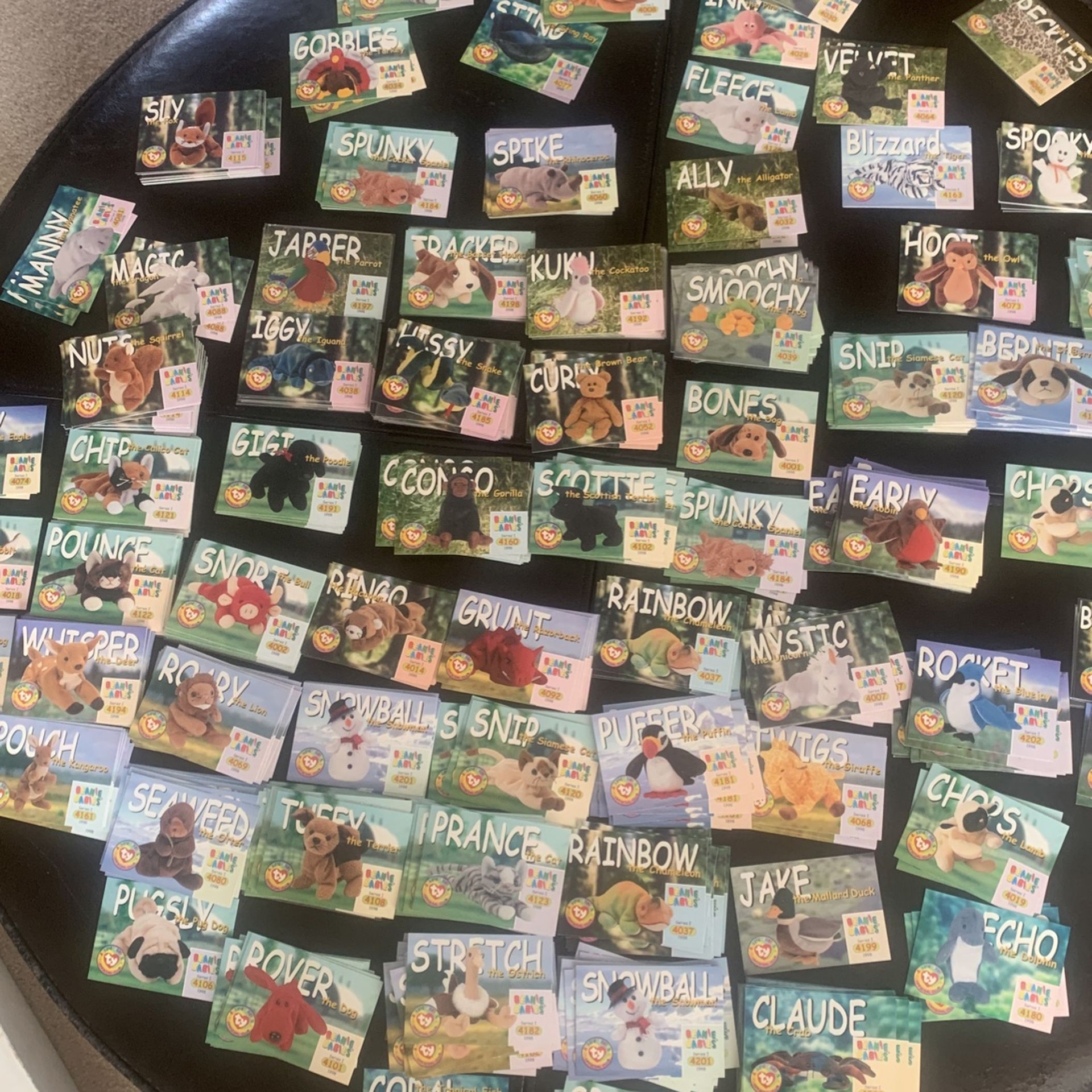Beanie babies 1998 trading cards