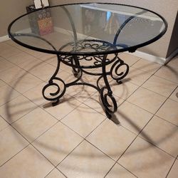 Metal N Glass Indoor Outdoor Table