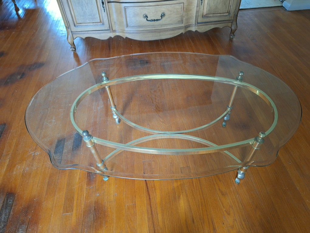 Glass Top Accent Table