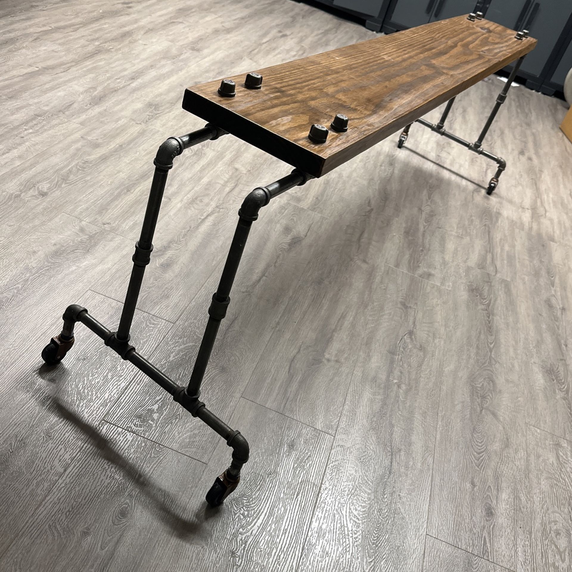 Over Bed Desk Tray Wood/metal Fits King Size Or Smaller