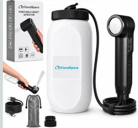 Portable Bidet for Travel, Rechargeable Portable Electric Bidet with 2 Spray Modes, 2.5L Water Capacity, Wide Spray Head