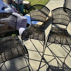 3 patio/bistro chairs – $20 total
