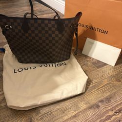 Louis Vuitton Neverfull Damier Ebene – Authentic 