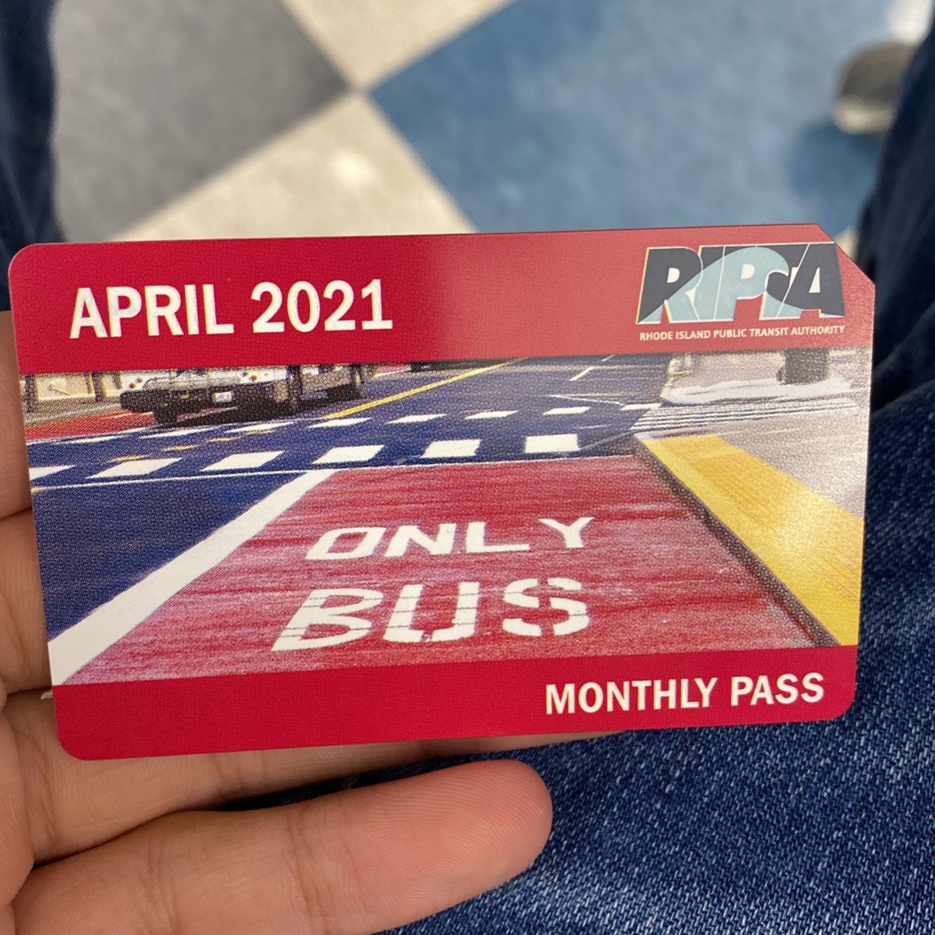 Monthly Ripta Buss Pass April 2021