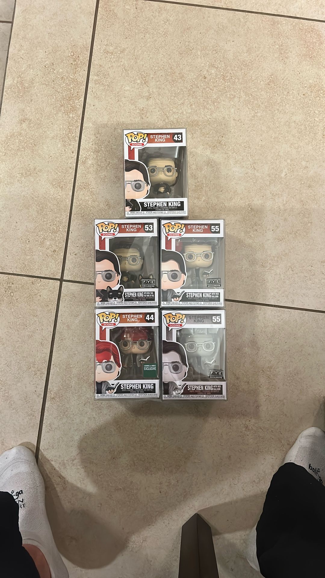 Funko Pop Stephen King LOT 43,44,53,55,55