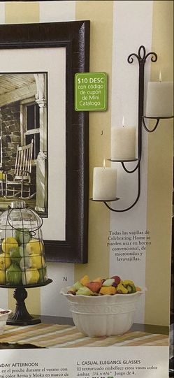 Home interior sconces nuevos en caja