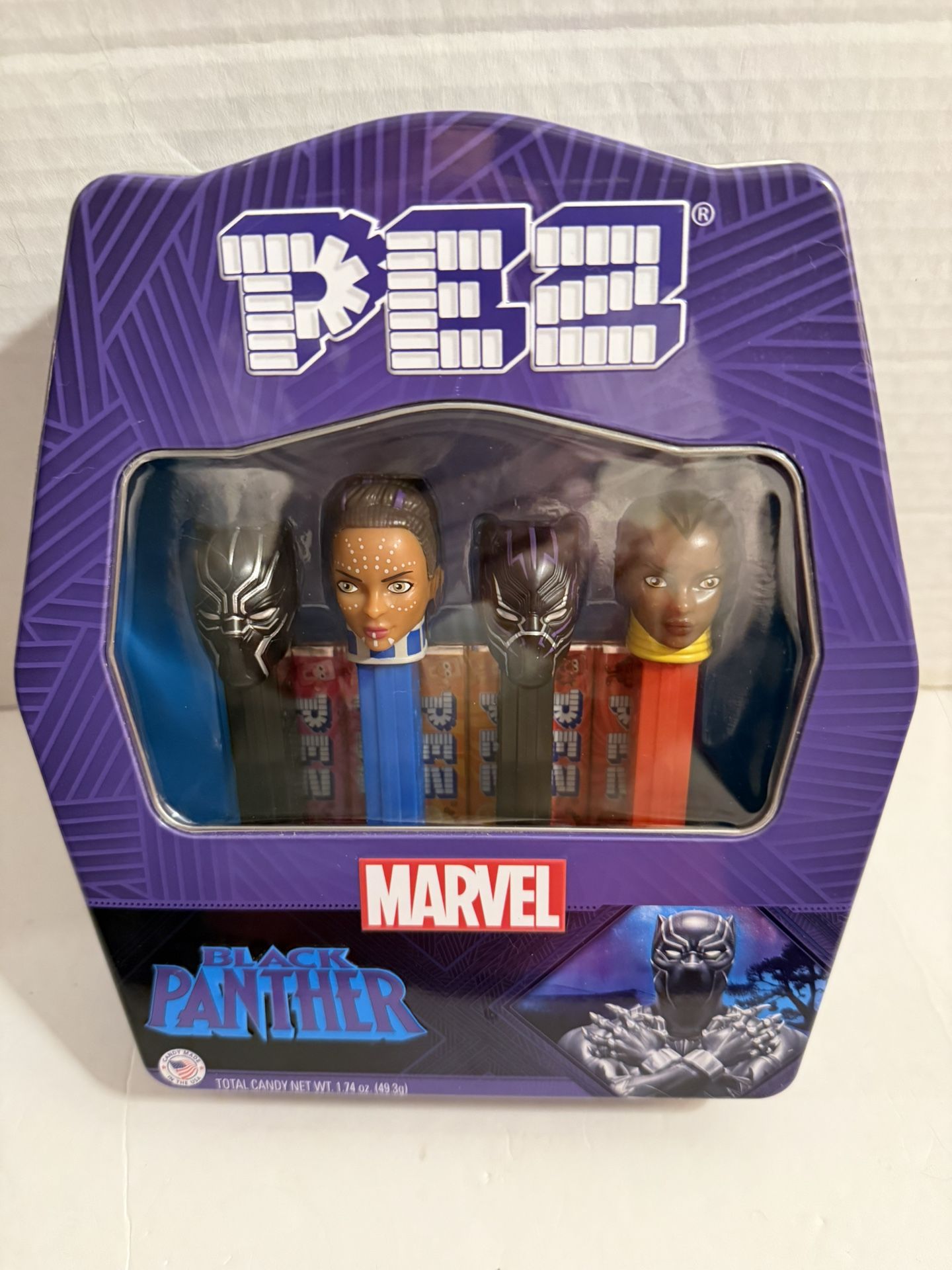 Pez Marvel Black Panther Tin 