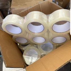 Clear Packing Tape - 110 Yards Per Roll - 36 Rolls - 2" Inch Wide Stronger 2.0mil, Heavy Duty Sealing Adhesive Industrial Depot Tapes for Moving Packa