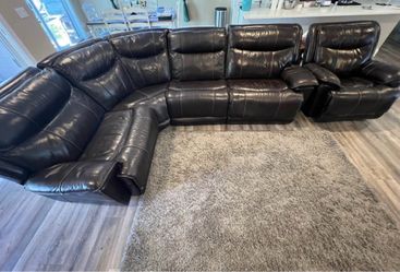 Mor Furniture Leather Sectional, plus rocker/recliner