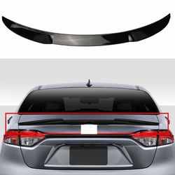 Rear Trunk Spoiler Wing Compatible with 2018 2019 2020 2021 2022 Toyota Camry SE XSE LE XLE M4 Style，Glossy Black