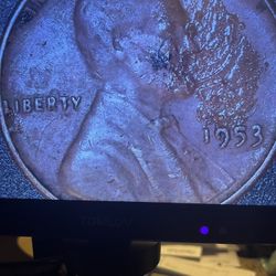 Error Coin 1953 Penny No Mint  “take A Look”