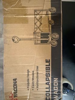 Foldable outdoor wagon for camping/moving/etc