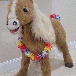 Hasbrouck Butterscotch FurReal Friends Large Pony Sit On Interactive Horse