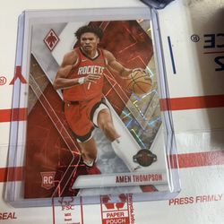 2023-24 phoenix amen Thompson white lazer rc /150 rockets