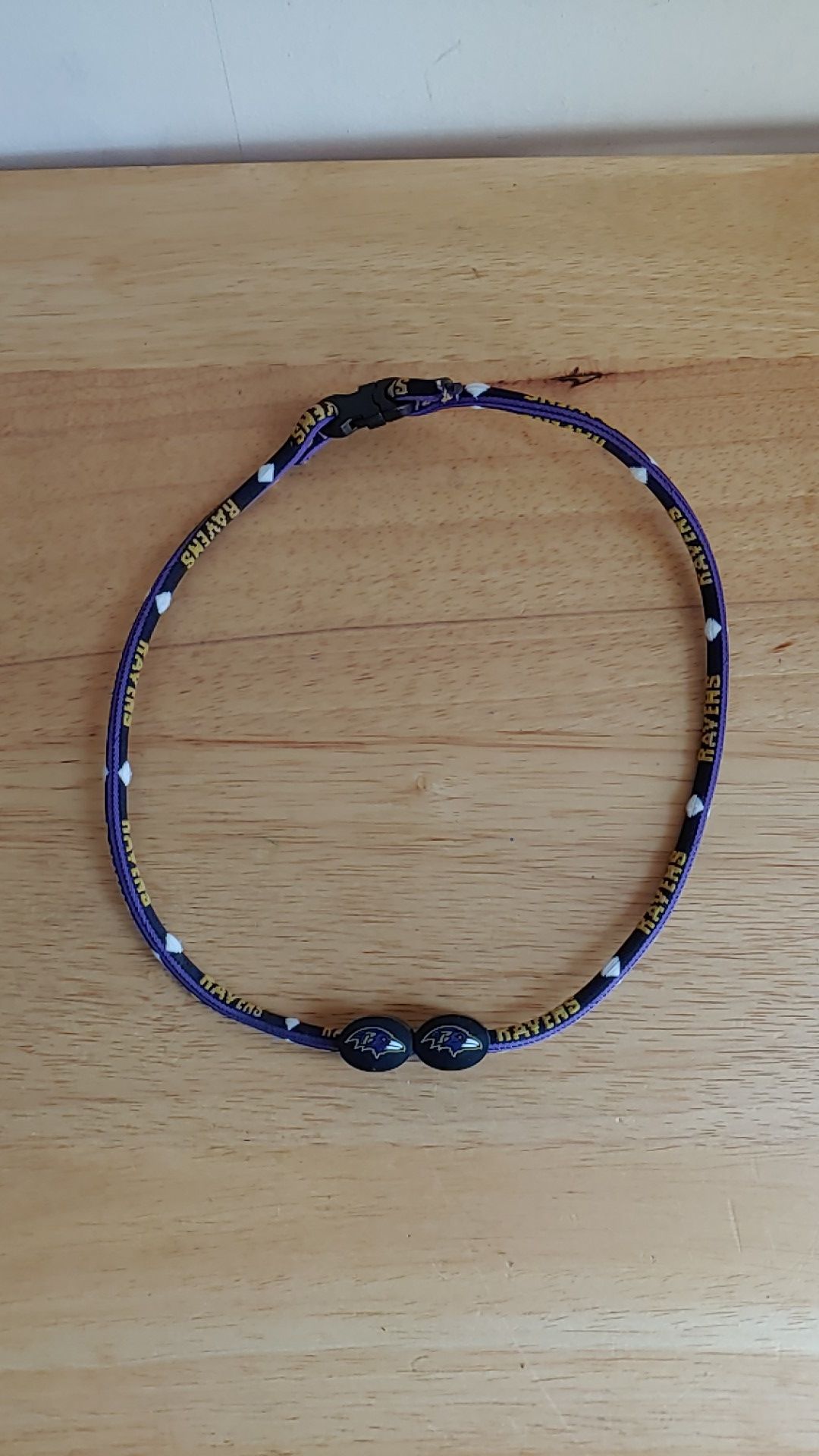 Ravens Football Purple Choker Necklace NFL Accessory Football